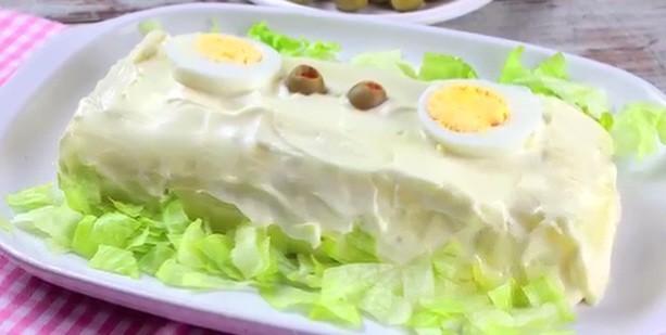 Brazo de Gitano de Patata y Mayonesa Ybarra
