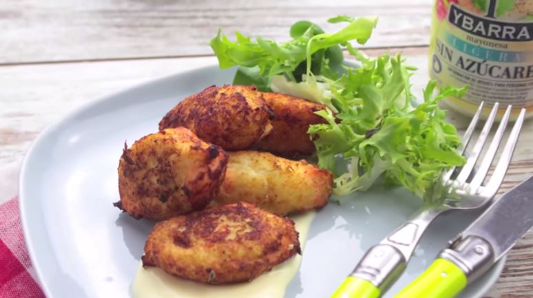 Pastelitos de Pescado con Mayonesa Ligera Sin Azúcares Ybarra