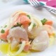 Cebiche de salmón y rosada