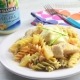 ensalada de pasta y pollo con mayonesa ligera