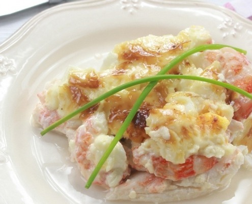 receta Ybarra de merluza rellena de marisco