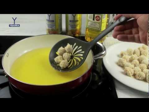 aceitunas Ybarra con queso manchego