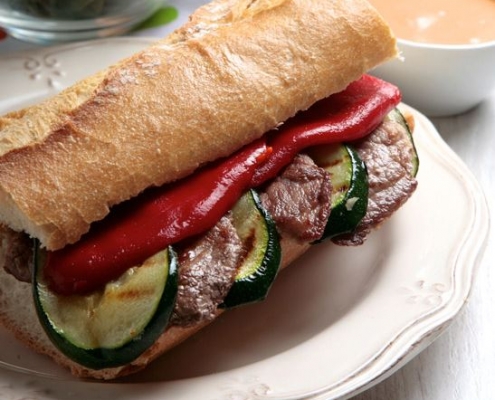 receta ybarra en bocadillo de presa iberica con salsa gaucha