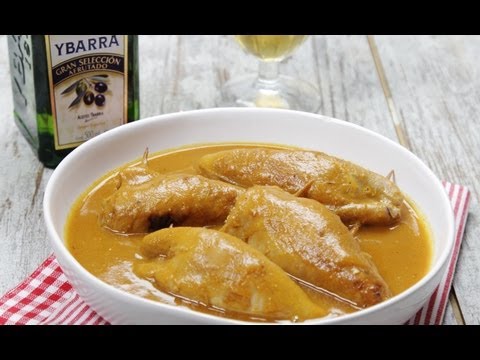 Guiso de Calamares rellenos de Gambas con Aceite de Oliva Virgen Extra Ybarra