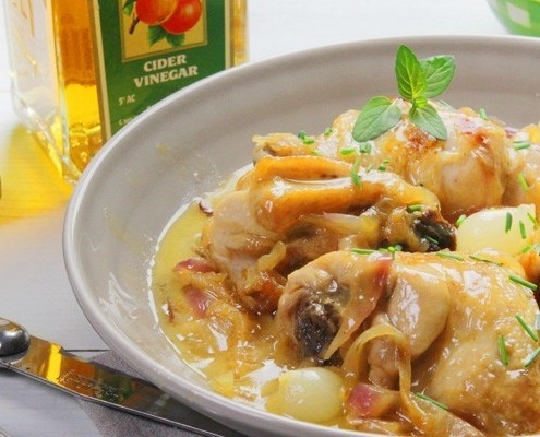 Pollo encebollado Ybarra