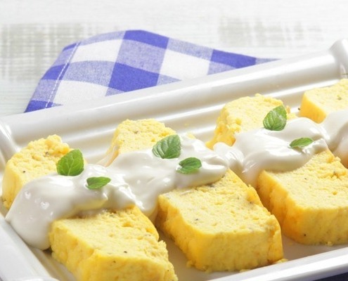 flan de calabaza y roquefort Ybarra