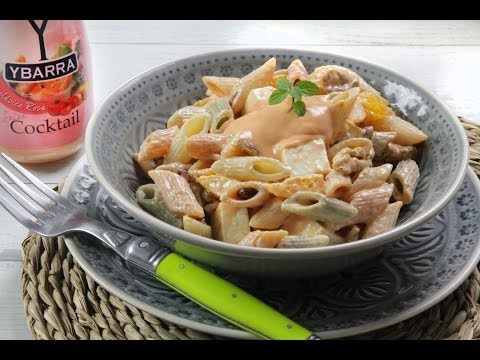 Ensalada de Pasta y Salsa Cocktail Ybarra
