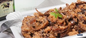 revuelto de setas y morcilla ybarra