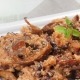 revuelto de setas y morcilla ybarra