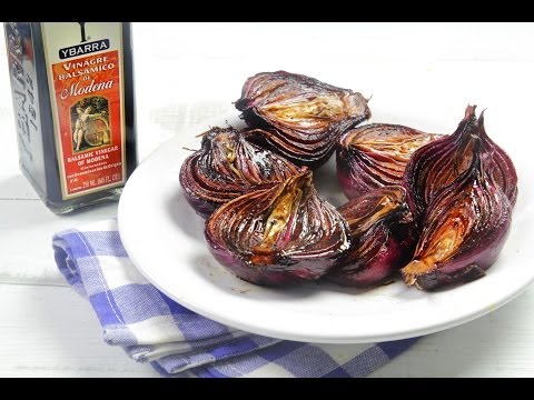Cebollas Asadas con Vinagre Balsámico Ybarra