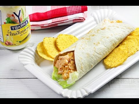 Taco crujiente de pescado y Mayonesa Ybarra al picante