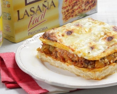 Lasaña de merluza y verduras ybarra