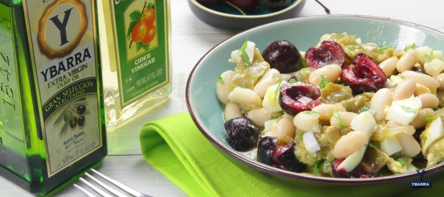 ensalada con ybarra aceite de oliva
