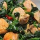 receta yarra de salmón con espinacas