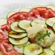 recetas ybarra carpaccio de calabacin con helado de aove ybarra