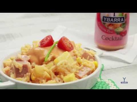 Ensalada de arroz y salsa cocktail Ybarra