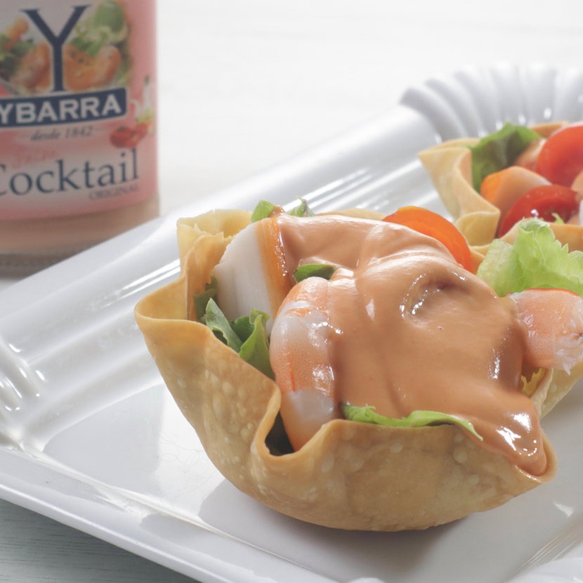 Cestitas de Cocktail de Marisco