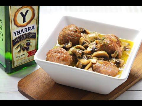 Albóndigas con Salsa de Setas