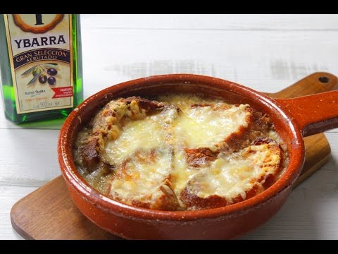 Sopa de cebolla gratinada