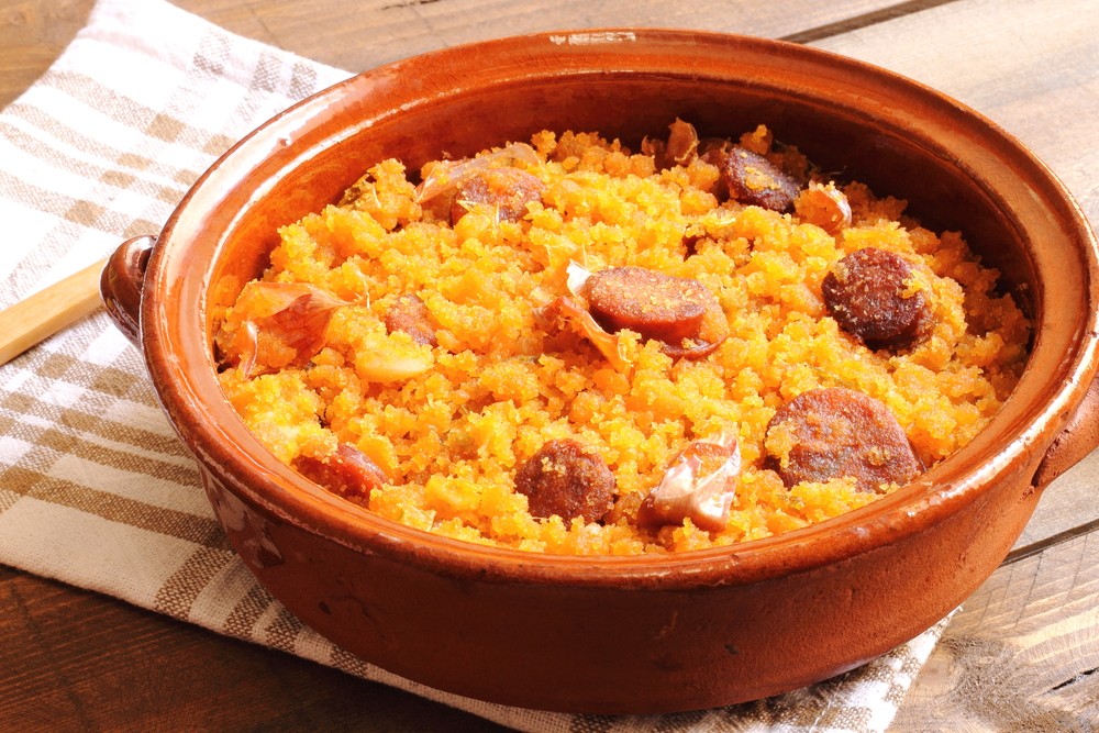 Tradicionales Migas en Ybarra migas en Ybarra