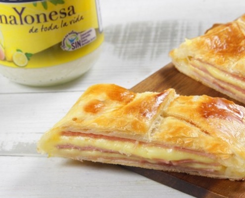 receta ybarra de trenza de york queso hojaldre y mayonesa ybarra