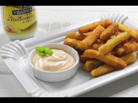 Bastoncitos de Calabacín con Mayonesa Picante