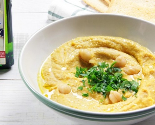 Hummus de calabaza con viirgen extra ybarra