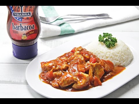 Pollo guisado a la salsa Barbacoa Ybarra