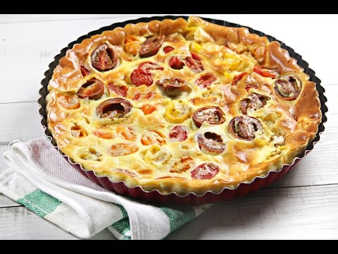 Quiche de tomates Cherry