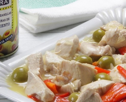 pollo con aceitunas ybarra