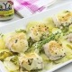 Merluza gratinada con mayonesa y patatas panadera