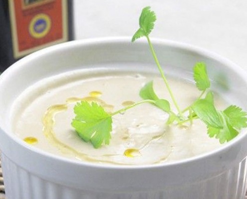 Ajoblanco de pera