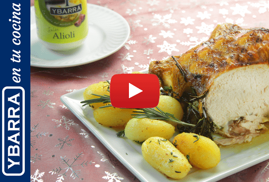 Pollo asado al Alioli Ybarra