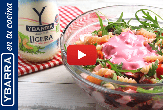 Ensalada de espirales con mayonesa ligera Ybarra