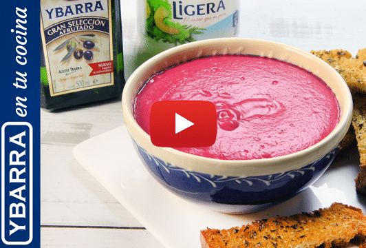 Hummus de remolacha y Ligera Ybarra