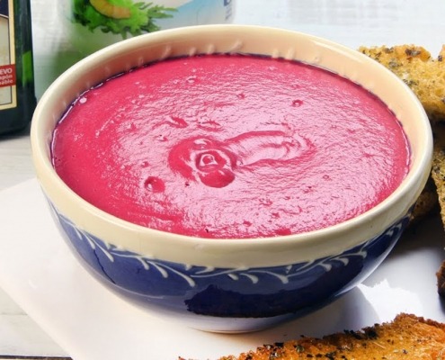 Hummus de remolacha