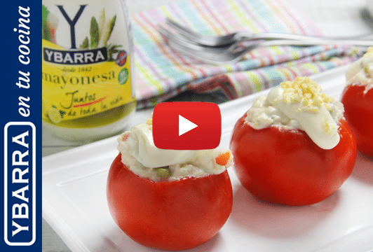 Tomates rellenos de ensaladilla