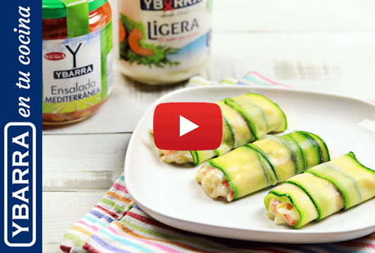 Canelones de calabacín y verduras Ybarra