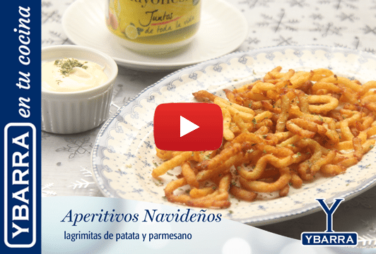 Lagrimitas de patata Ybarra y parmesano