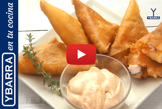 Samosas pulpo y patatas Ybarra al pimentón