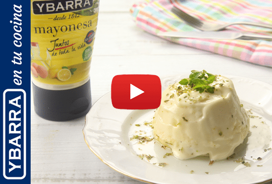 Flanes de bacalao con mayonesa Ybarra