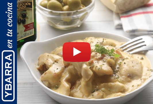 Pollo a la carbonara