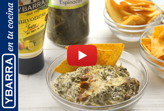 Dip de espinacas queso y mayonesa Ybarra