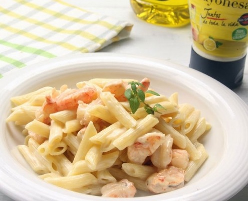 Macarrones con mayonesa picantona