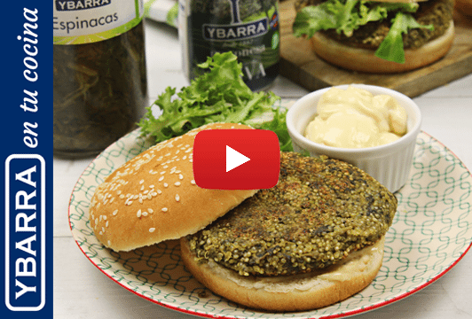Hamburguesa de quinoa y espinacas Ybarra