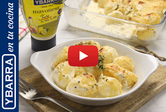 Patatas gratinadas a la mayonesa de yogur