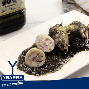 Calamares rellenos en su tinta