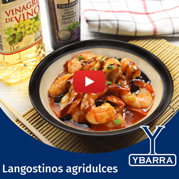 Receta de langostinos agridulces