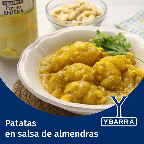 Patatas en salsa de almendras