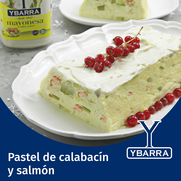 Pastel de calabacín y salmón